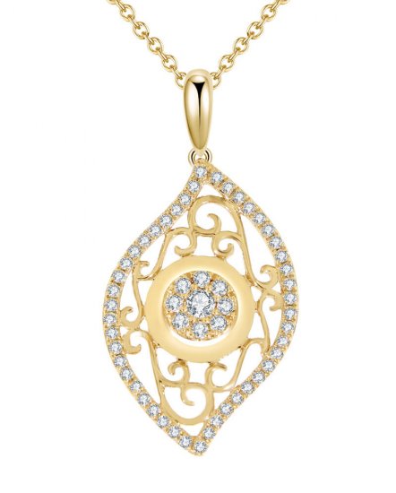 LEAF STYLE DIAMOND PENDANT (VP385)
